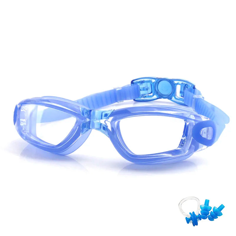 Swimming Goggles for Men & Women โ Anti-Fog UV Protection, Waterproof, Adjustable Silicone Swim Goggles for Adults & Kids