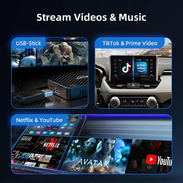 ottocast  Play2Video Pro Wireless CarPlay/ Android Auto Adapter With YouTube & Netflix